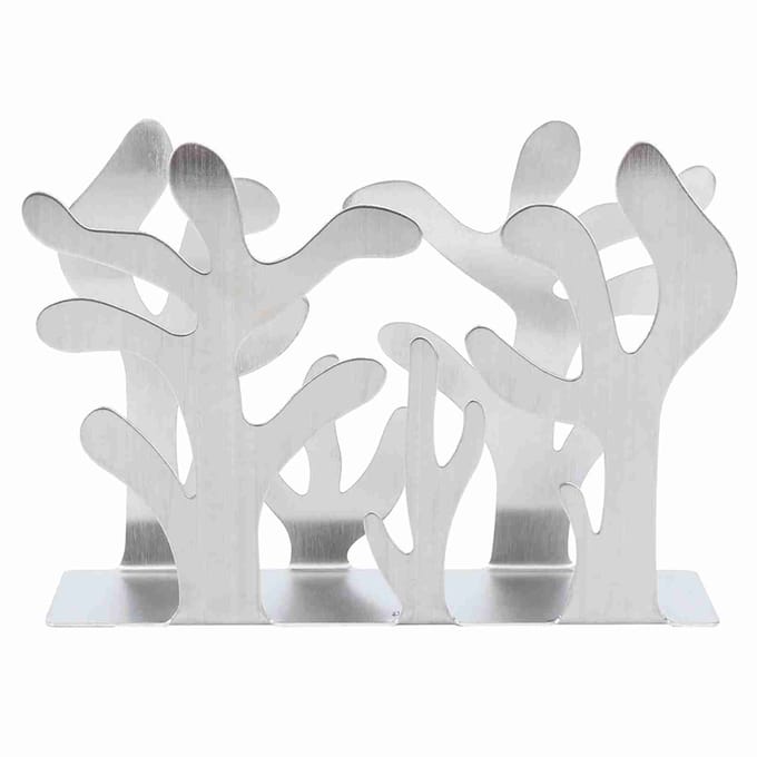 Roestvrij Staal Planten Vorm Tissuehouder Dispenser Servettenrek Tafel Papierrek white