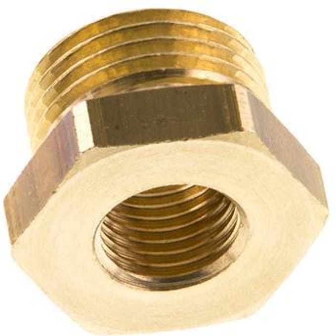G 1/4'' x G 1/2'' F/M Messing Verloopring 16 Bar [5 Stuks]