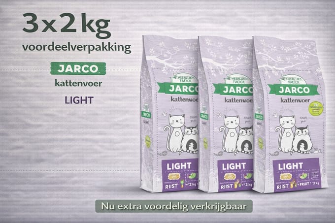 Jarco Premium Cat Vers Light - 3x 2kg Voordeelverpakking