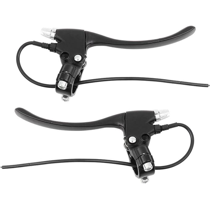 1 Paar Elektrische Fiets E-Bike Achterremhendel Stuurhandvatten Montage (Zwart) black