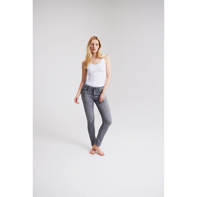 ICHI - IHERIN IZARO LIGHT GRAY - Dames - Skinny jeans