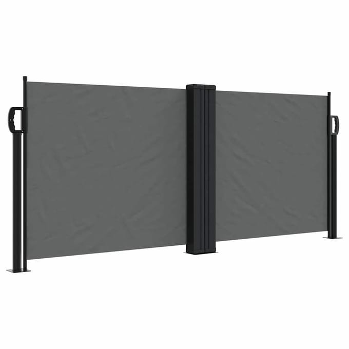 vidaXL - Windscherm - uittrekbaar - 100x1000 - cm - antraciet