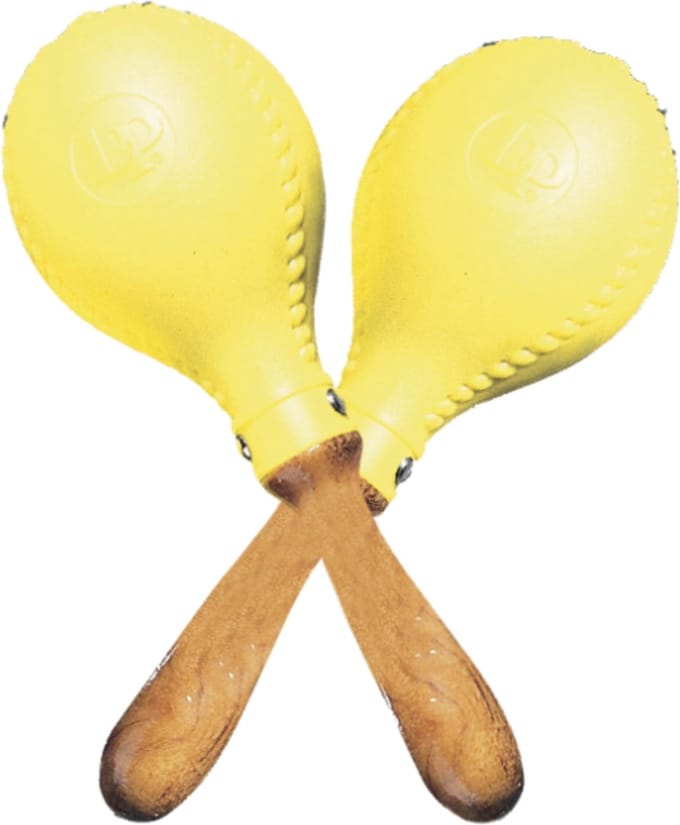 Latin Percussion Maracas professional LP281, plastic, yellow - Shaker