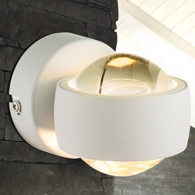 Wandlamp - wit - RANDI - metaal - LED - 78293 - Globo