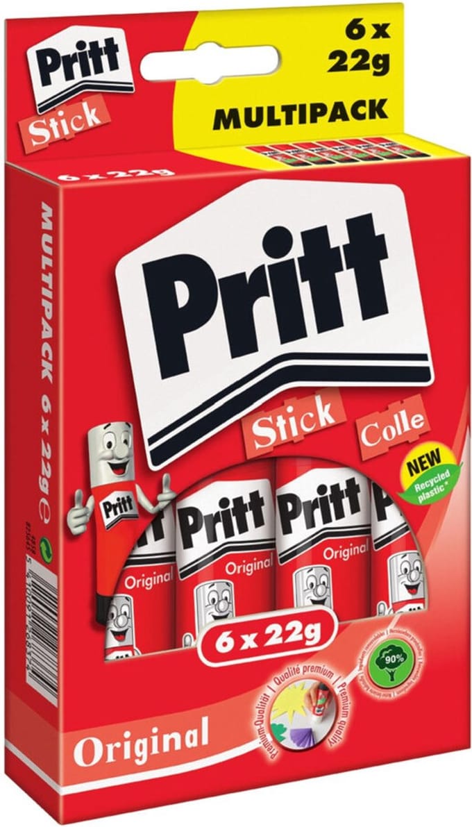 12x Pritt Plakstift Original 6 x 22 gr