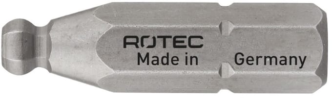 Rotec PRO Insertbit inbus SW5,0 L=25mm C 6,3 Kogelkop BASIC