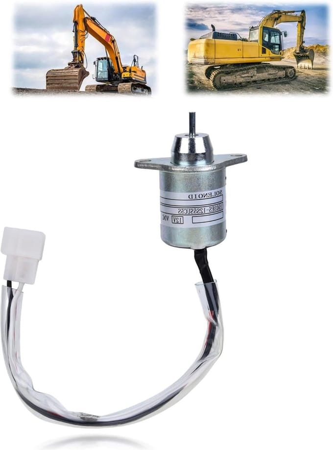 Brandstofafsluitmagneetklep - Motorbescherming - Graafmachineaccessoires