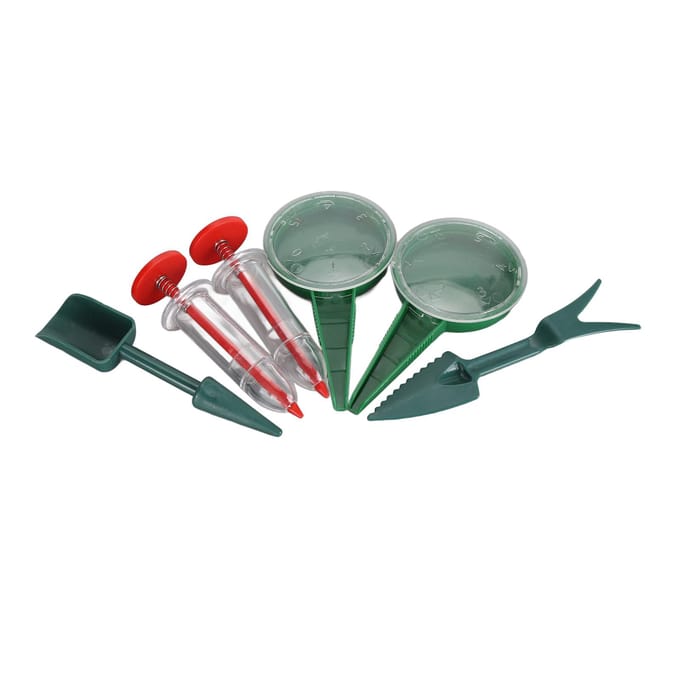 6 Pièces Mini Semoir Manuel Portatif Semoir Réglable Outil de Semoir Portable pour le Jardinage gray