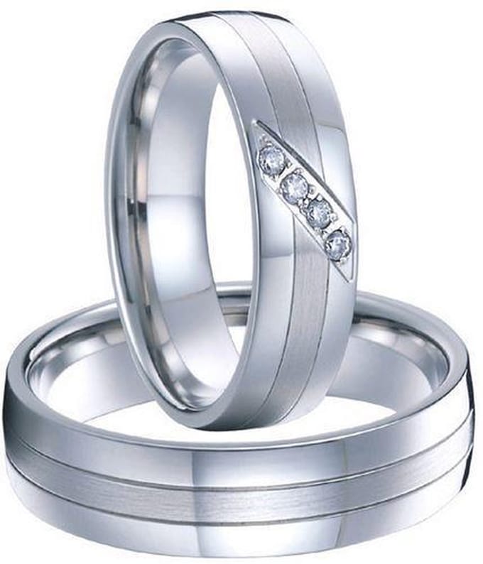 Jonline Prachtige Ringen voor hem en haar|Trouwringen|Vriendschapsringen|Relatieringen|Titanium