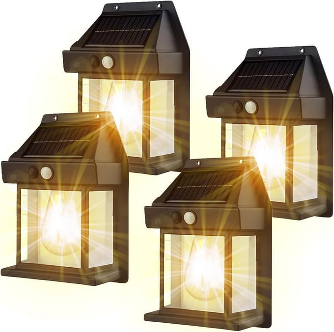 Draadloze Bewegingssensor LED Buitenlamp op Zonne-energie met Schemer- en Dageraadsensor