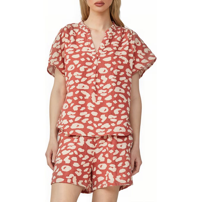 Q/S designed by - Dames bloes - Maat 36 - Vrouwen - 20A1 ORANGE - katoen