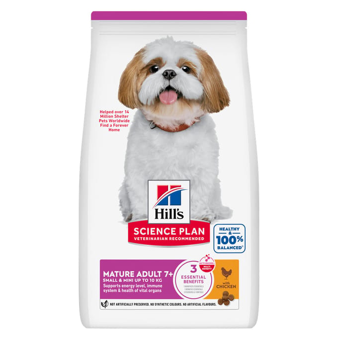 3kg Mature Adult 7+ Small & Mini met Kip Hill's Science Plan Hondenvoer