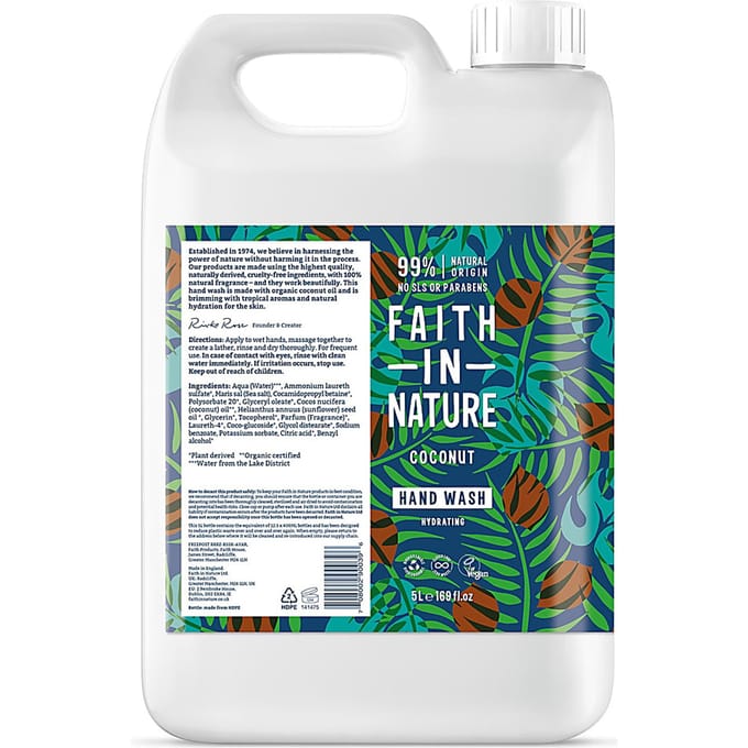 Faith in Nature Handzeep Coconut 5L