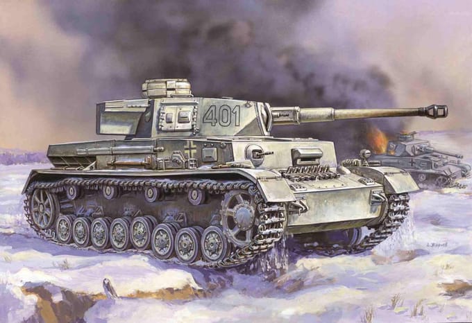 Snap-Fit Medium Tank Model Kit 1:100 - Geen Lijm Nodig