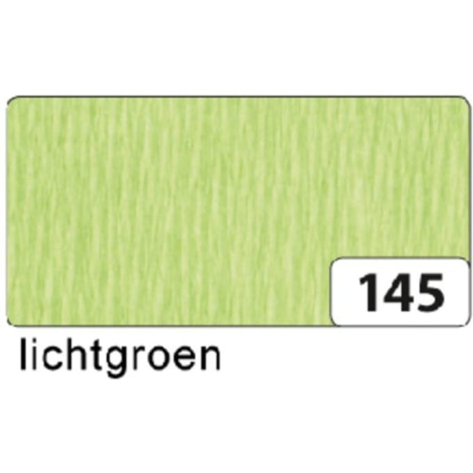 Crêpepapier folia 50x250cm 10vel 145 lichtgroen