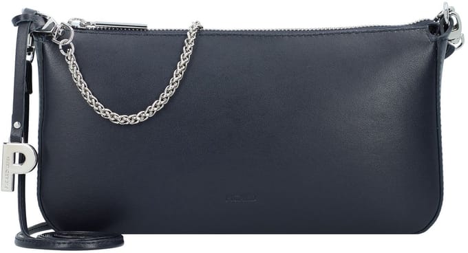 PICARD Leren Schoudertas Auguri Shoulderbag Ocean Donkerblauw