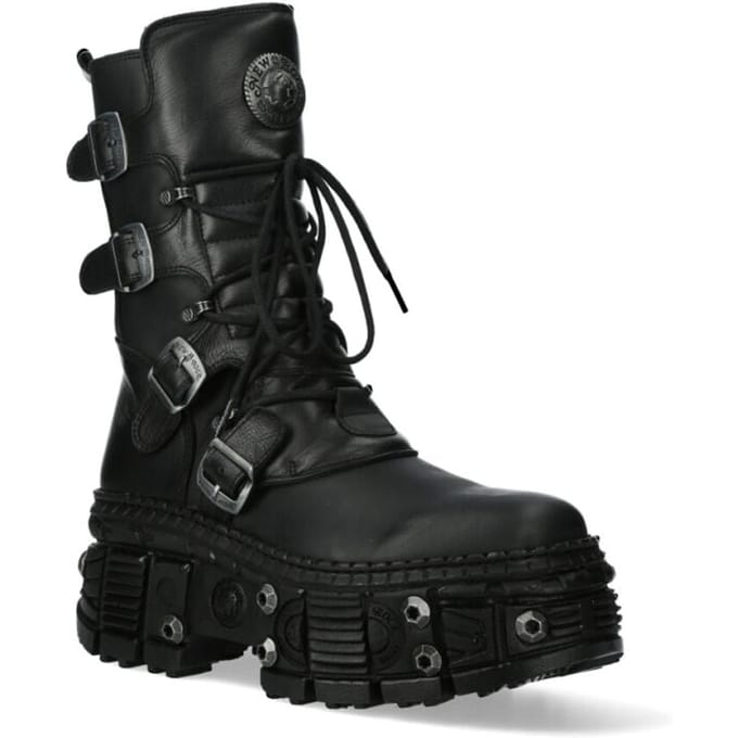 New Rock - Gothic Laarzen - M-WALL373-S11 - EU36 tot EU47 - zwart