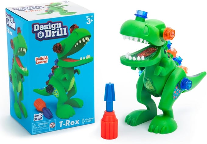 T-Rex Dinosaur Toy Educational Building Set - 14-Piece Multicolor STEM Learning