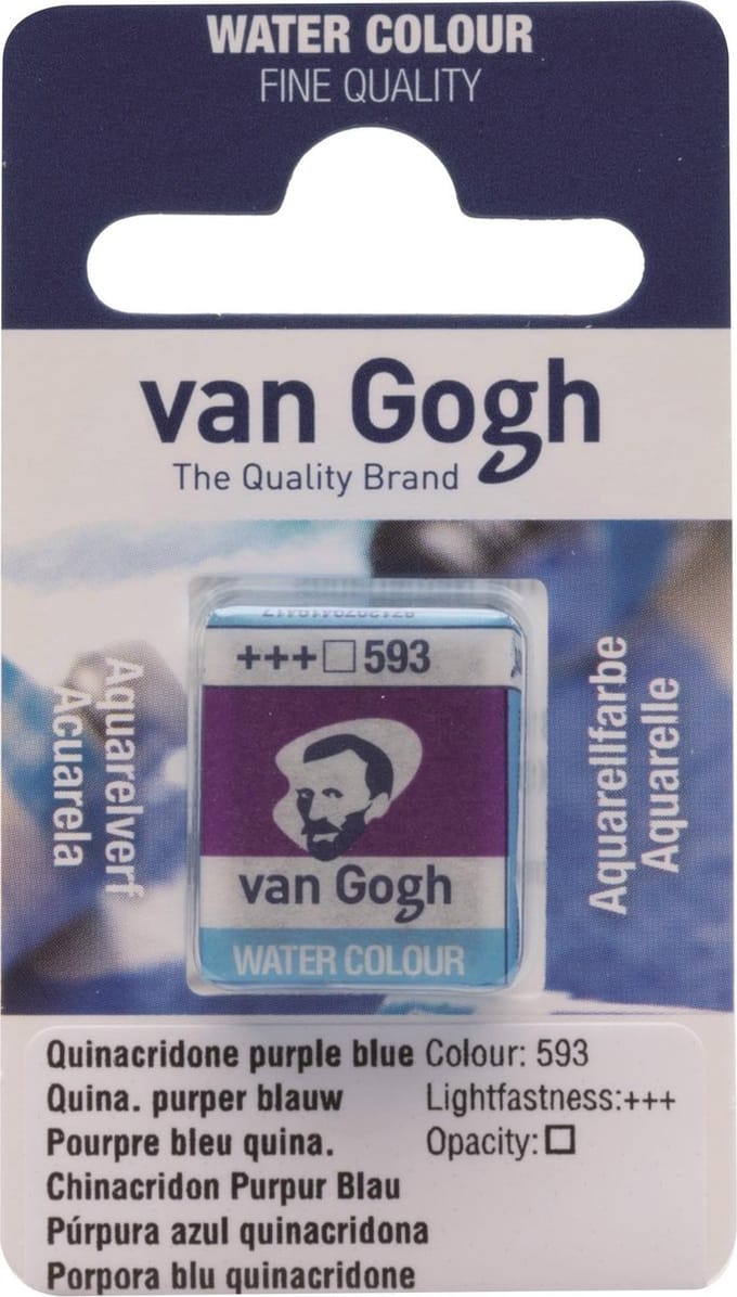 Aquarelverf - 593 Quinacridone Purper Blauw - van Gogh - Napje