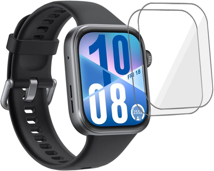 2x Folie Screenprotector Geschikt voor Huawei Watch Fit 4 - Screenprotector - Beschermglas Folie