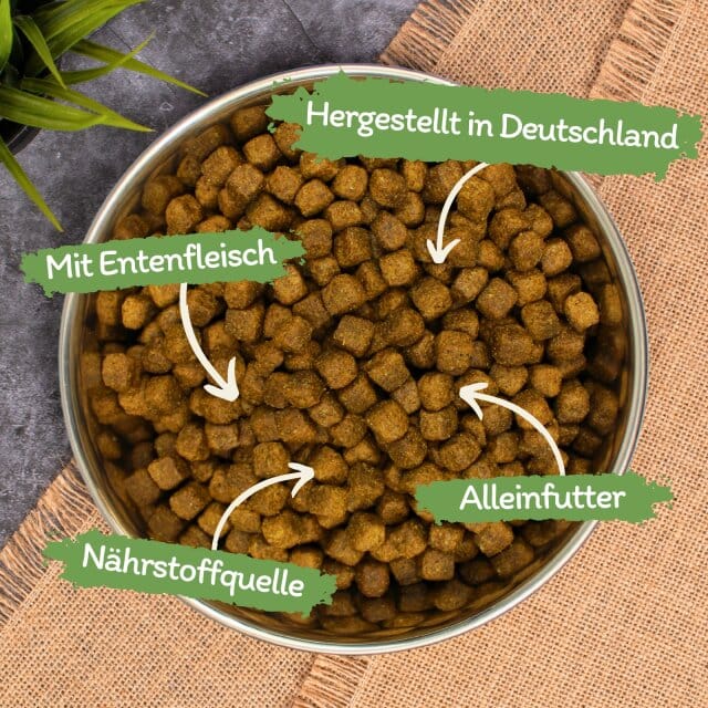 8 kg Lecker.Pet® Paula's Adult Sensitive Eend & Aardappel droog hondenvoer compleet voer