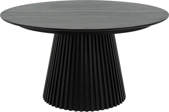 Giga Meubel Eettafel Svendborg - Uitschuifbaar Ø140-240cm - Zwart