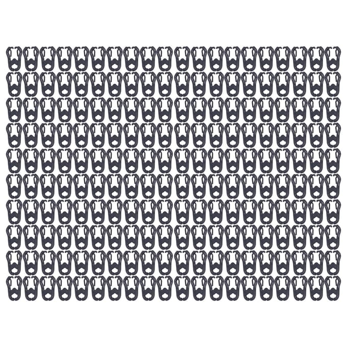 200 STUKS PP Plastic Kippensnavel Sluitingen Herbruikbare Haan Bek Snapring Pluimveehouderij BenodigdhedenD gray