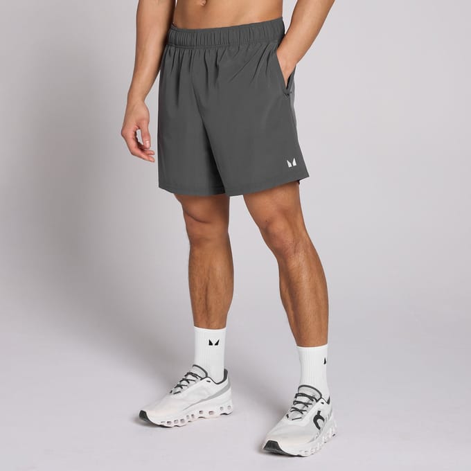 MP Heren 7  Geweven Trainingsshort - Donkergrijs - S