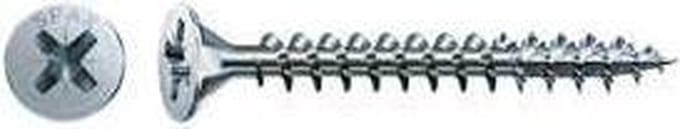 Spax spaanplaatschroef vz pk 2.5x20mm pz1