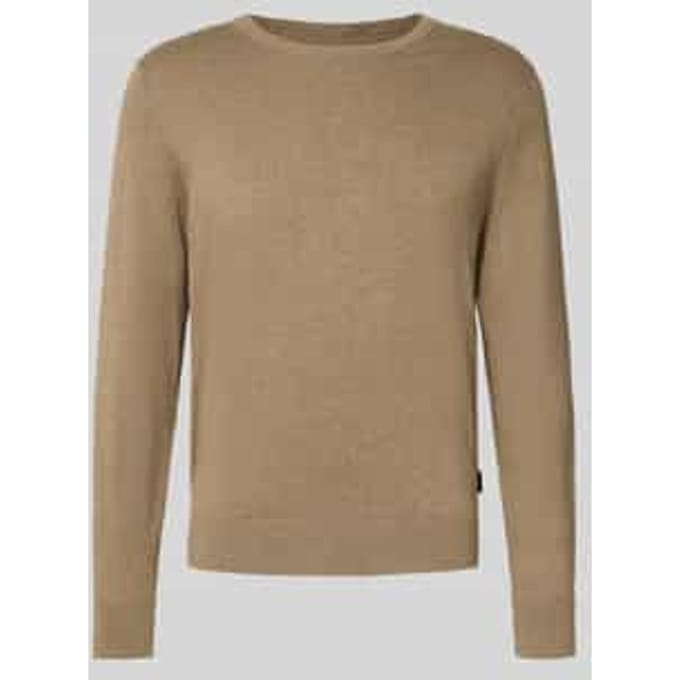 Gebreide pullover met ribboorden