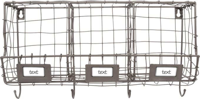 Esschert Design Wandrek Draad 39,8 X 21,7 Cm Staal Roestbruin