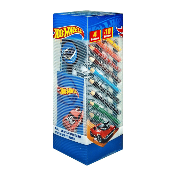 Hot Wheels schrijfwarentoren - 35 delig