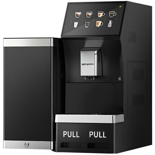 GGM Gastro Kaffeevollautomat - 16 Programme - 10 Zoll Touchscreen - inkl. Milchkühlschrank