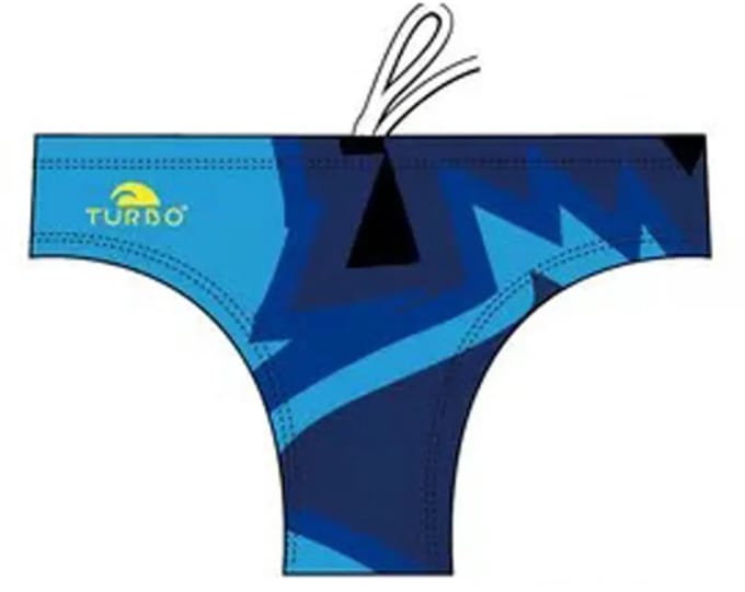 Turbo Shark Zwemslip Blauw 7-8 Years Jongen
