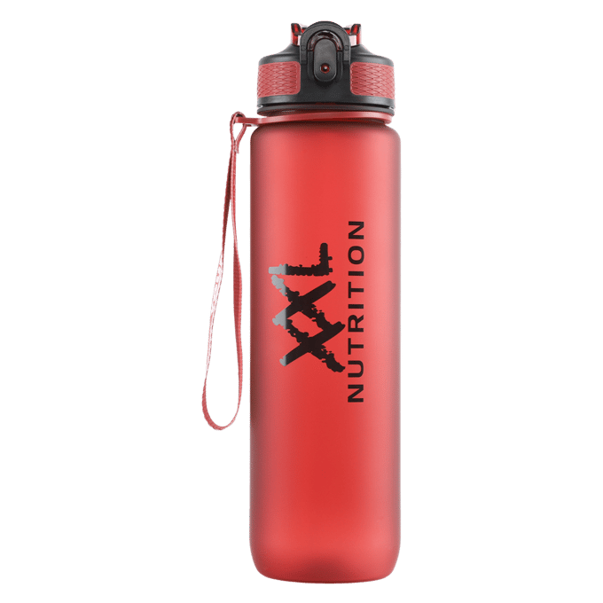 XXL Nutrition - Hydrate Bottle - Dark Red - Waterfles Met Rietje - 1000 ml