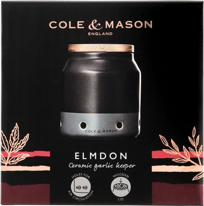 Cole & Mason Elmond Knoflookhouder - Keramisch - Ø 11,5cm