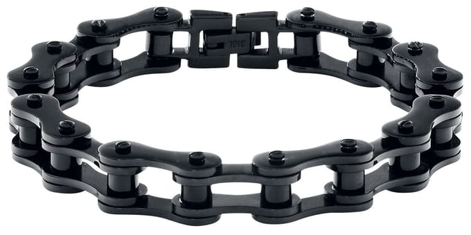 etNox hard and heavy Armband - Black Bike Chain - standaard