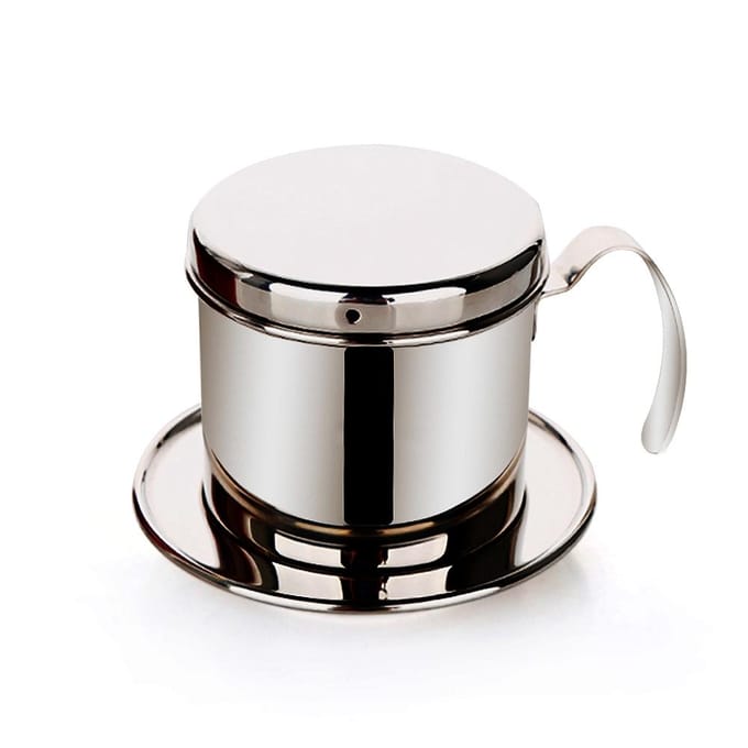 RVS Kopje Vietnamese Koffie Druppel Filter Maker Phin Infuser Zilver zilver