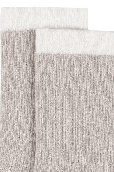 Hunkemöller Halfhoge sokken van modal Beige