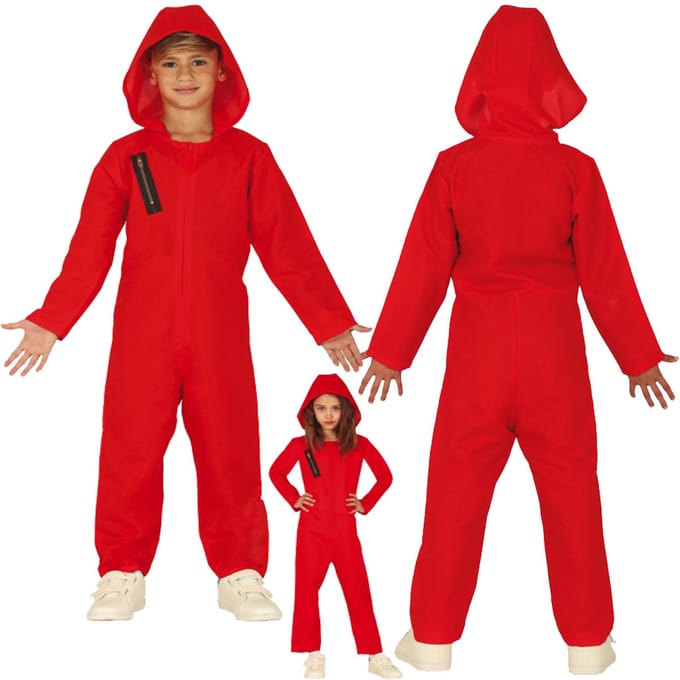 Fiestas Guirca Verkleedpak Casa De Papel Polyester Mt 128/134