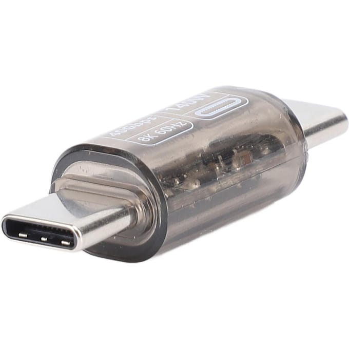 Adaptateur Mâle Type C vers Mâle 40Gbps USB4.0 8k à 60Hz Charge Rapide 140W Affichage Numérique Type C vers