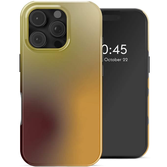 Selencia Hoesje - Geschikt voor Apple iPhone 16 Pro Max - Backcover geschikt voor MagSafe - Gradient Olive Dust