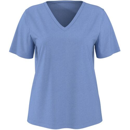 ESMARA Linnen dames T-shirt (Blauw, M (40/42))
