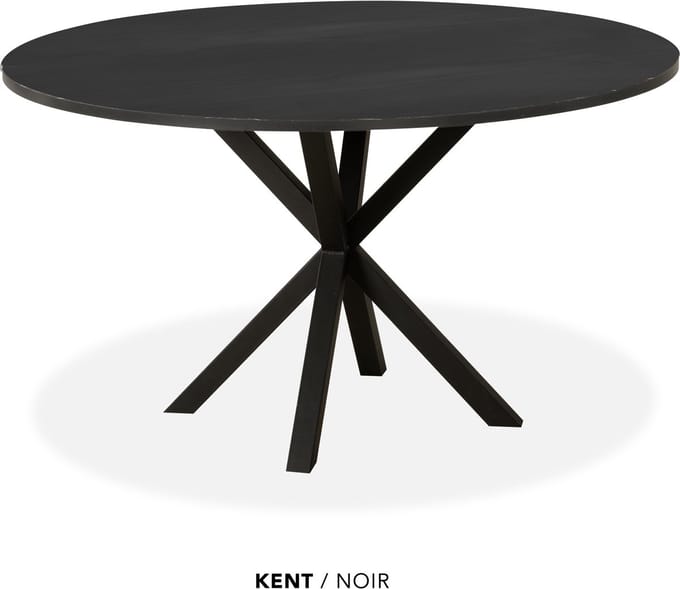 Maxfurn - Eettafel rond | Zeer krasvast | Kleur: Noir | diameter 120cm