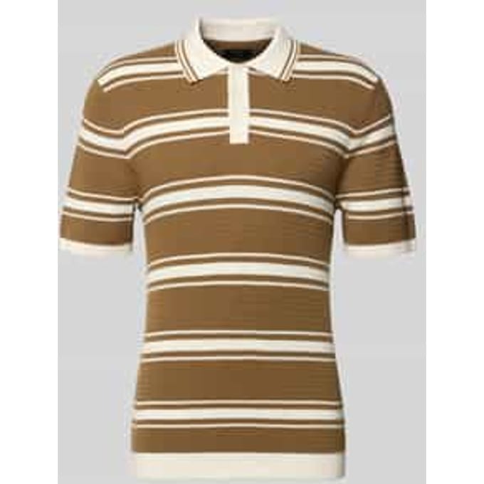 Slim Fit poloshirt in brei-look