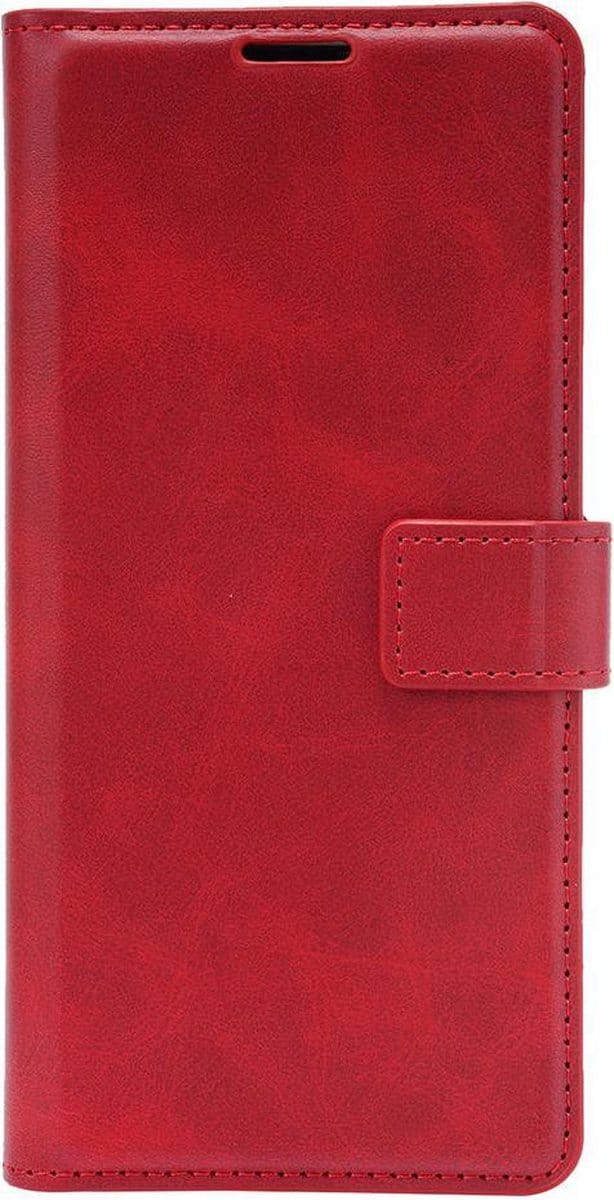 Shop4 - Samsung Galaxy S21 Plus Hoesje - Wallet Case Business Rood