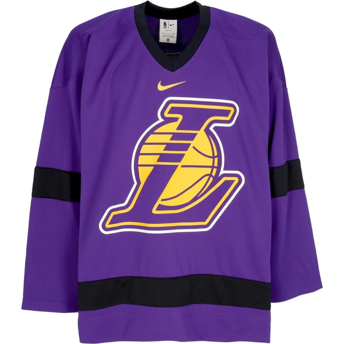 Man Nba Courtside Hockey Jersey Loslak Field Paars/zwart/amarillo