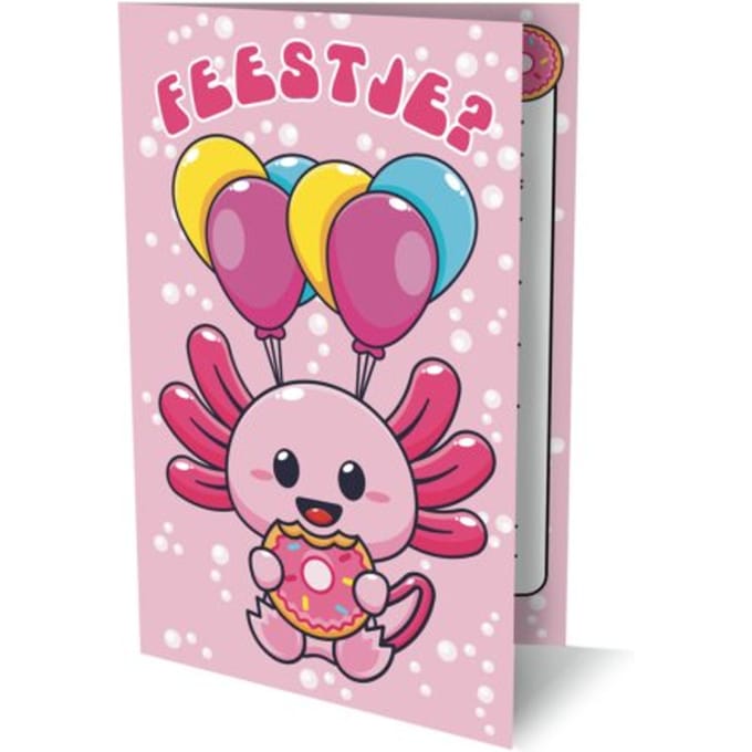 Uitnodigingen Axolotl 1 Pk 950 / Set Van 6 - Interstat
