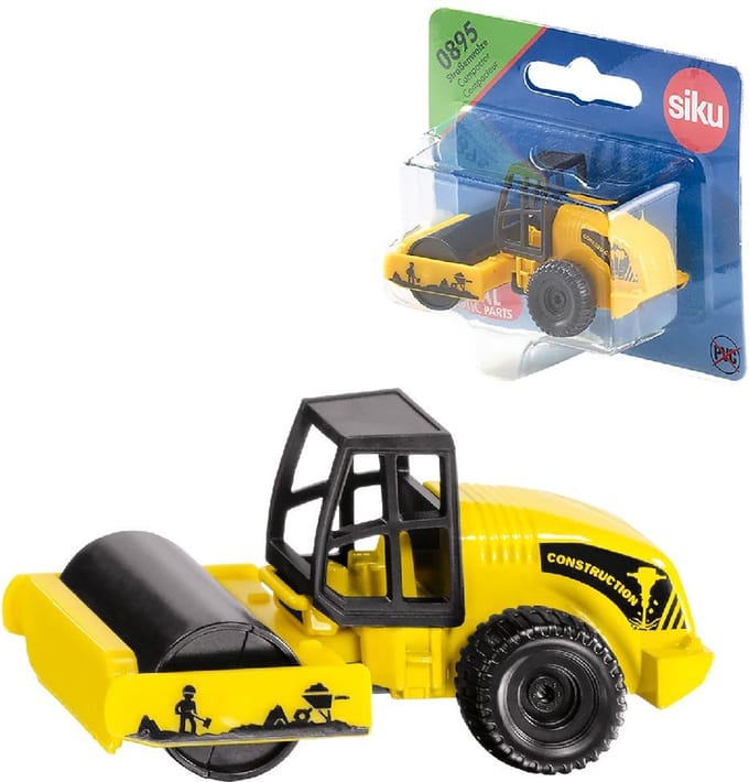 Siku compactor speelvoertuig - 1:50 schaal, geel en zwart