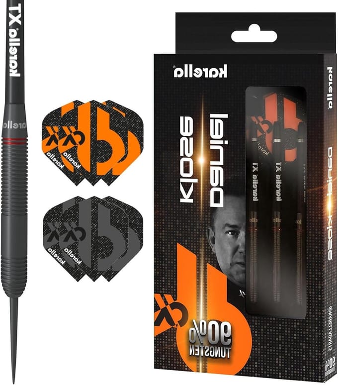 Steeldart Pijlen - Darts Wolfraam - Precisie Werpen - 90% Wolfraam Barrel - 24 gram - Zwart